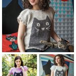 Professor Meow Pullover Knitting Pattern