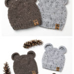 Bear Ears Beanie Hat Free Knitting Pattern