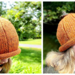 Chunky Pumpkin Roll Beanie Free Knitting Pattern