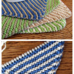 Killarney Stripe Washcloth Free Knitting Pattern