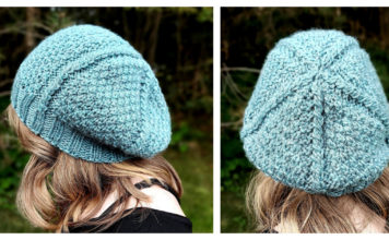 Moss and Vines Slouch Beanie Free Knitting Pattern