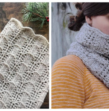 Northwoods Cowl Free Knitting Pattern