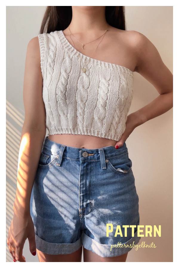One Shoulder Arcuate Top Knitting Pattern