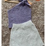 One Shoulder Top Free Knitting Pattern