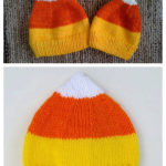 Candy Corn Hat Free Knitting Pattern