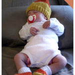 Candy Corn Hat and Booties Free Knitting Pattern