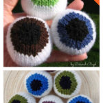Eyeball Juggling Balls Free Knitting Pattern