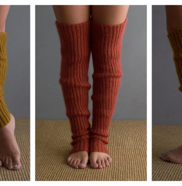 Lovely Ribbed Legwarmers Free Knitting Pattern