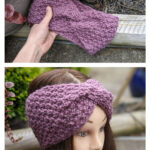 Mulberry Ear Warmer Free Knitting Pattern and Video Tutorial