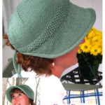 Sun Visor Cap Free Knitting Pattern