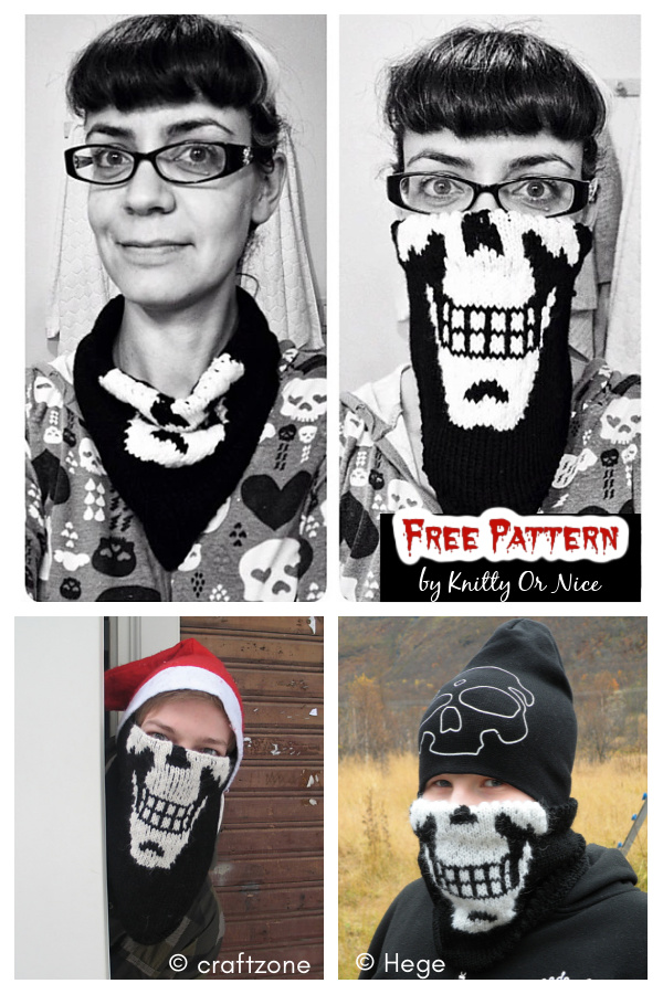 The Skull Kerchief Free Knitting Pattern