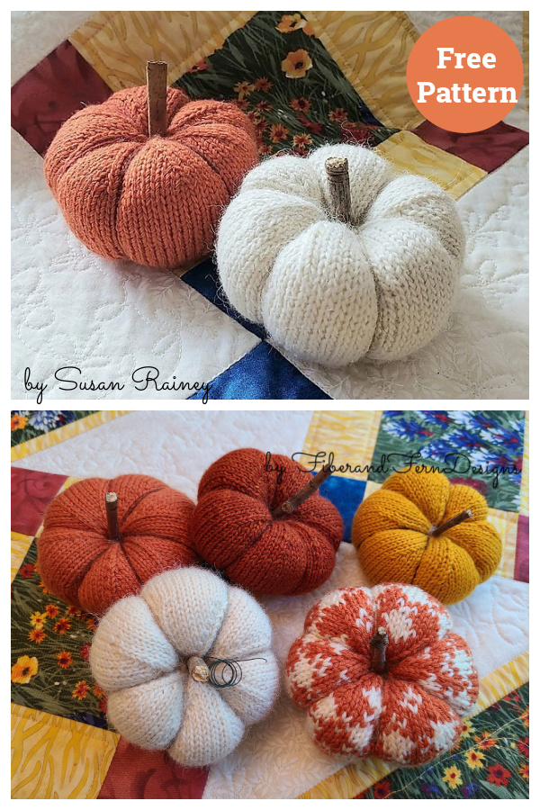 Wee Pumpkins Free Knitting Pattern
