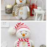 Christmas Decor Snowman Knitting Pattern