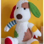 Colorful Puppy Free Knitting Pattern