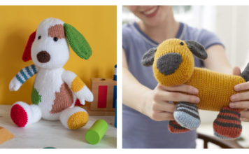 Colorful Puppy Knitting Patterns
