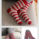 Cozy Striped Socks Free Knitting Pattern