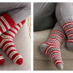 Cozy Striped Socks Free Knitting Pattern