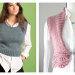 Cropped Vest Free Knitting Pattern