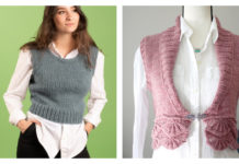 Cropped Vest Free Knitting Pattern