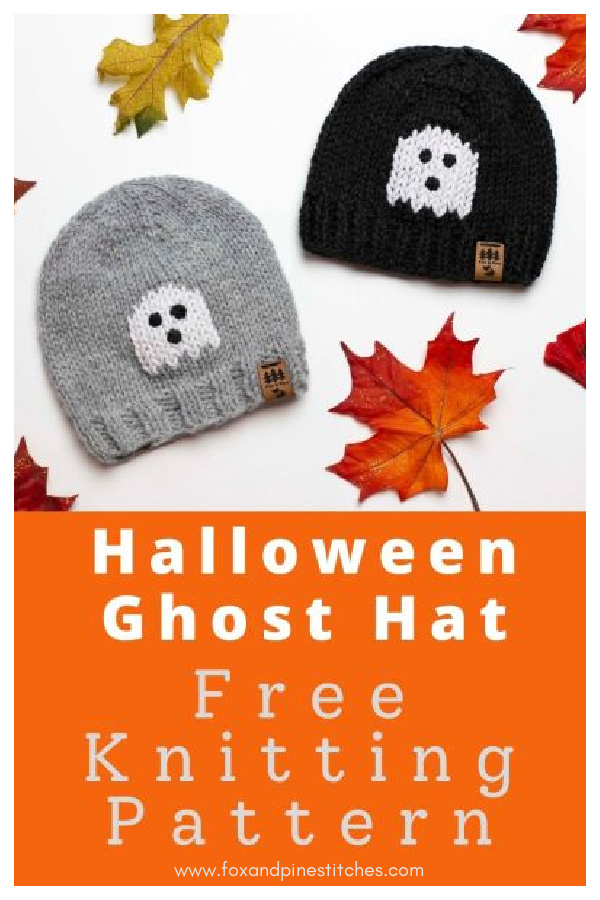 Halloween Ghost Hat Free Knitting Pattern