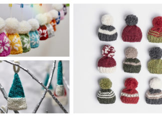 Holiday Mini Hat Free Knitting Pattern