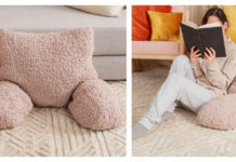 Homebody Lounger Pillow with Arms Free Knitting Pattern