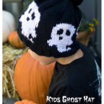 Kids Ghost Hat Free Knitting Pattern
