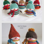 Little Snowman Knitting Pattern