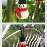 Little Snowman Ornament Free Knitting Pattern