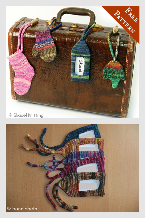 Luggage Tag Free Knitting Pattern