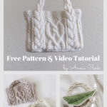 Mini Cable Bag Free Knitting Pattern and Video Tutorial