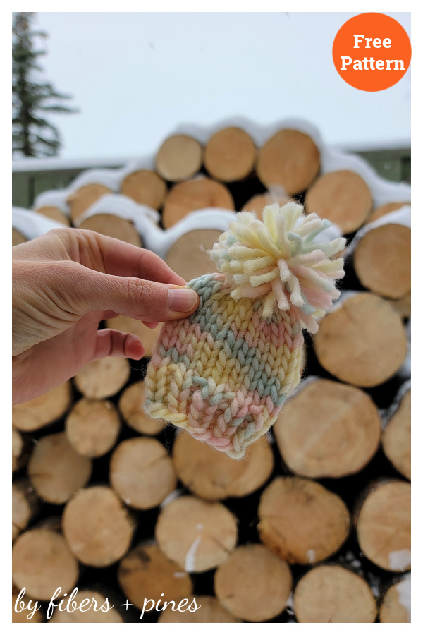 Mini Toque Free Knitting Pattern