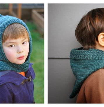 Pixie Scarf Hat Free Knitting Pattern
