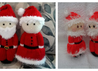 Santa and Mrs. Free Knitting Pattern
