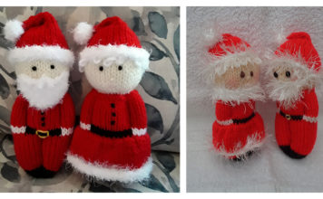 Santa and Mrs. Free Knitting Pattern