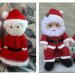 Santa and Mrs. Free Knitting Pattern and Paid