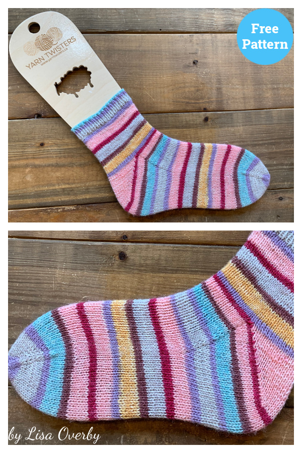 Simple Toe Up Socks Free Knitting Pattern