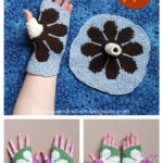 Blümchen Fingerless Gloves Free Knitting Pattern