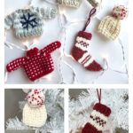 Christmas Mini Ornaments Free Knitting Pattern