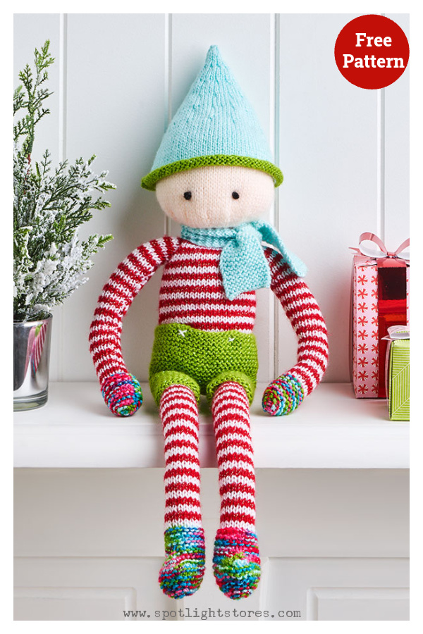 Kringle Elf Free Knitting Pattern