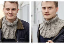 Man's Neck Warmer Free Knitting Pattern
