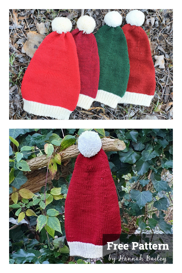 Santa Hat Free Knitting Pattern