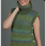 Sherwood Sleeveless Turtleneck Sweater Free Knitting Pattern