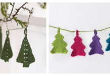 Christmas Tree Garland Free Knitting Pattern
