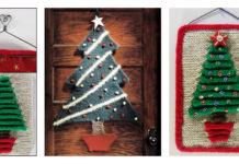 Christmas Tree Wall Hanging Free Knitting Pattern