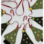 Festive Stash Tree Garland Free Knitting Pattern