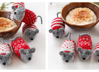 Nordic Christmas Mice Free Knitting Pattern