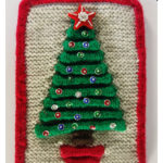 One More Christmas Tree Wall Hanging Free Knitting Pattern