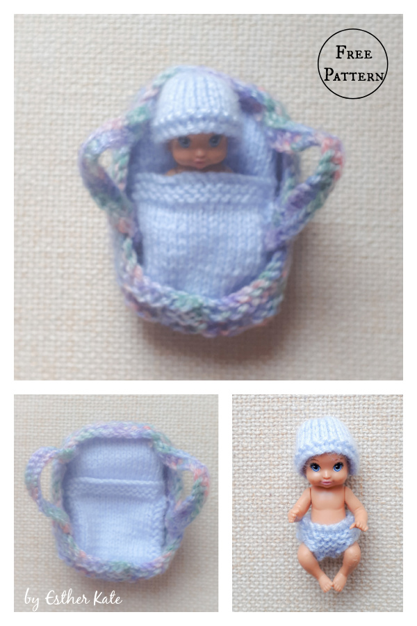 Barbie Baby in a Basket Free Knitting Pattern
