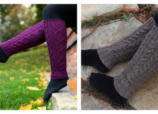 Cabled Legwamers Free Knitting Pattern